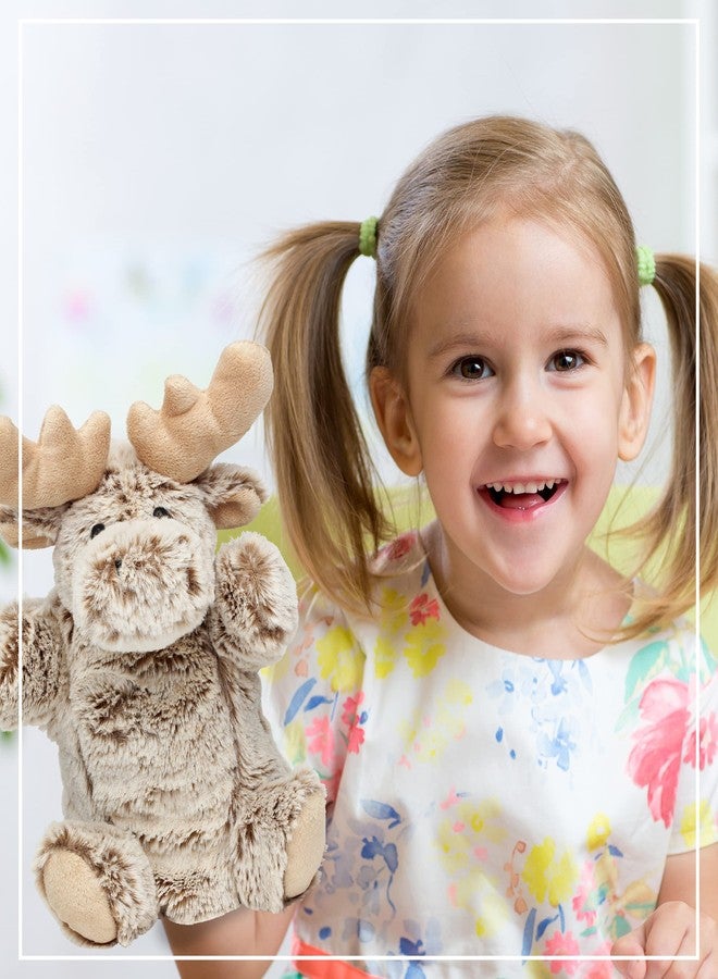 بازلد دمية دولبيو موس القطيفة اليدوية - دمية موس محشوة فائقة النعومة للأطفال، دمى تعليمية لتعليم الأطفال الصغار عن الحيوانات البرية - Image 5